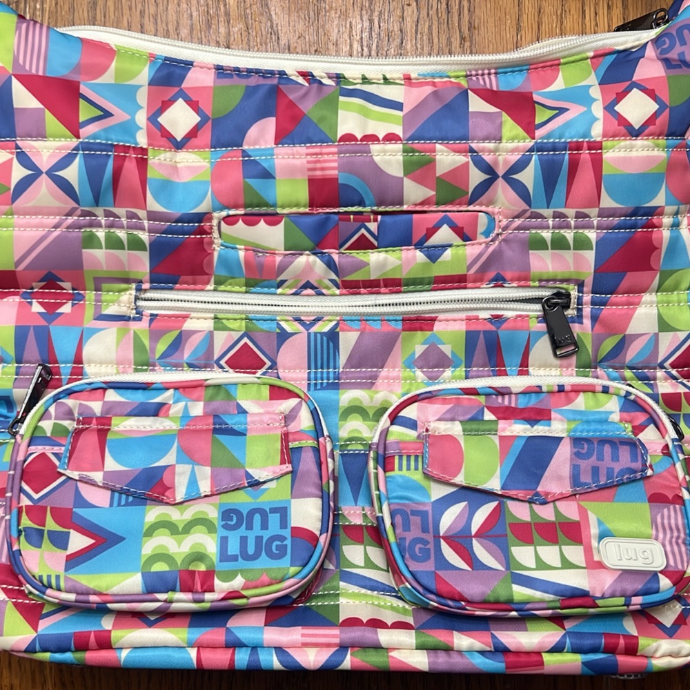 EUC, LUG ZIPLINER CONVERTIBLE HOBO BAG- SMALL WORLD MULTI
SOLD OUT